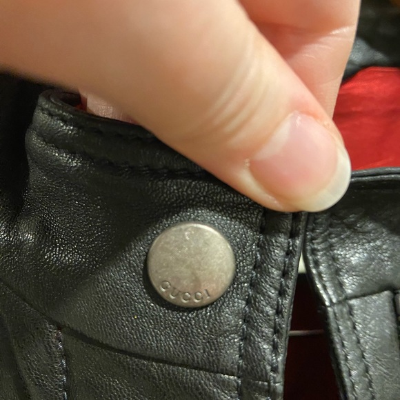 Classic Gucci leather biker jacket. - Picture 8 of 11